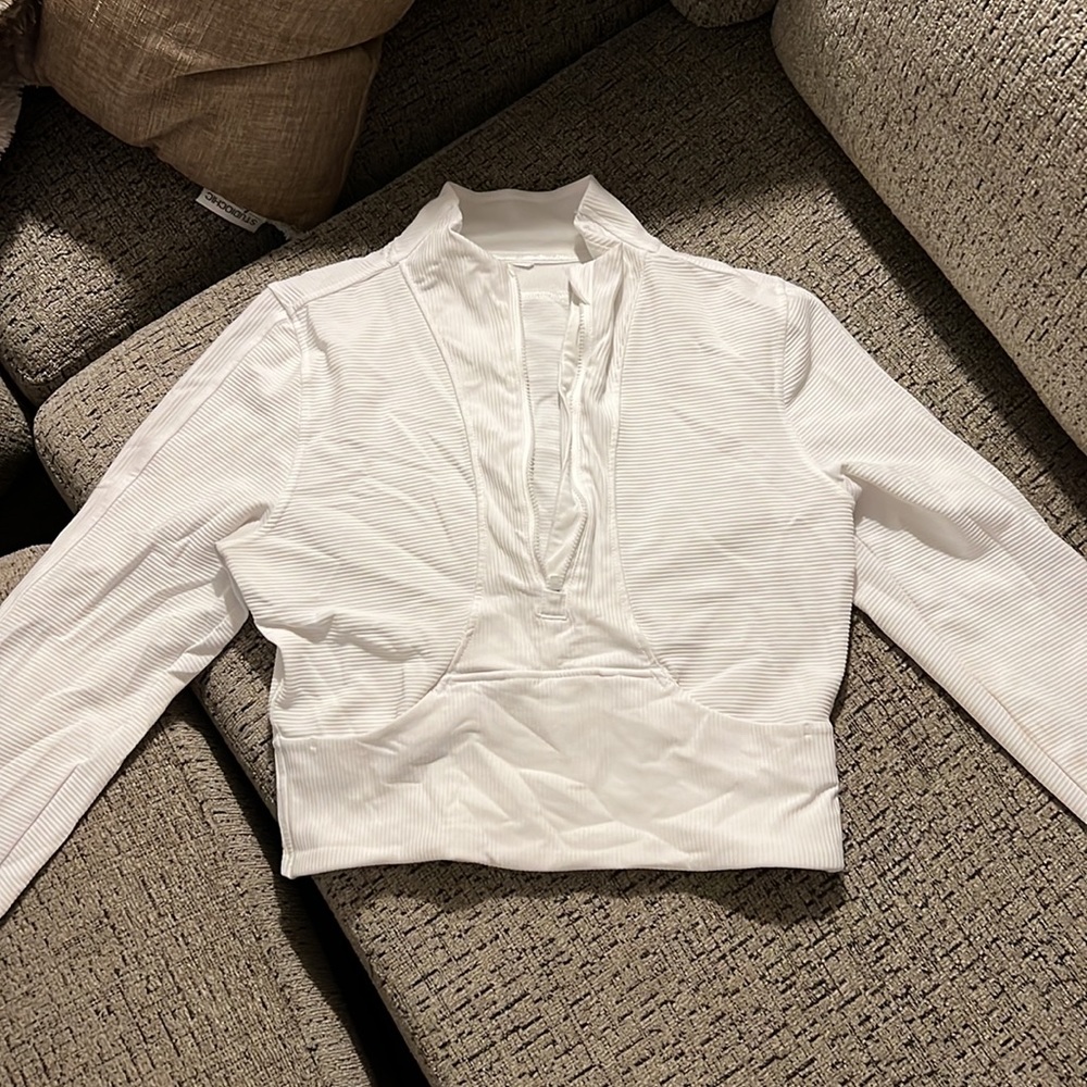 White Workout Jacket - Picture 2 of 3